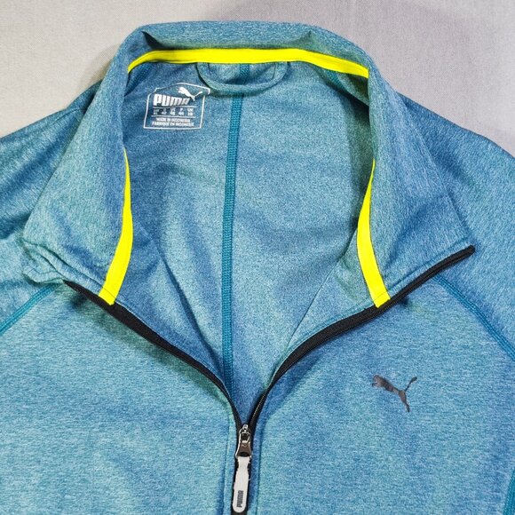 Puma active wear sweatshirt / track jacket women's junior sz XL blue lightweight - Picture 3 of 12